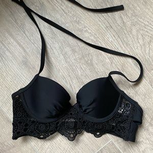 Black AE swim top bikini